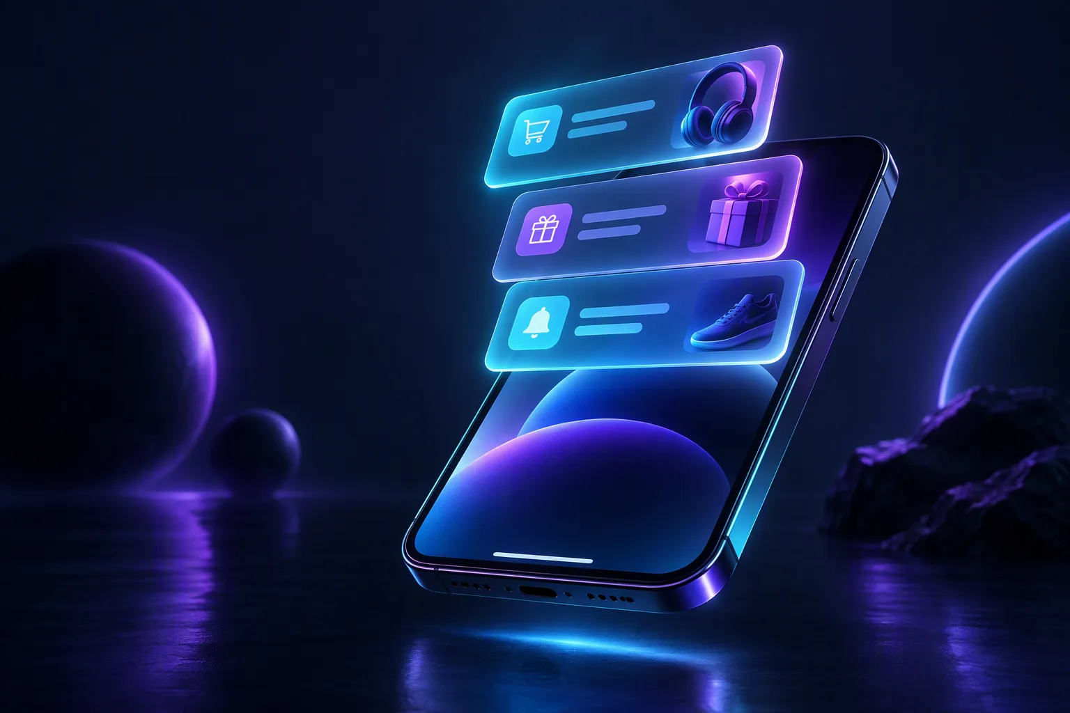 Push Notifications placement illustration
