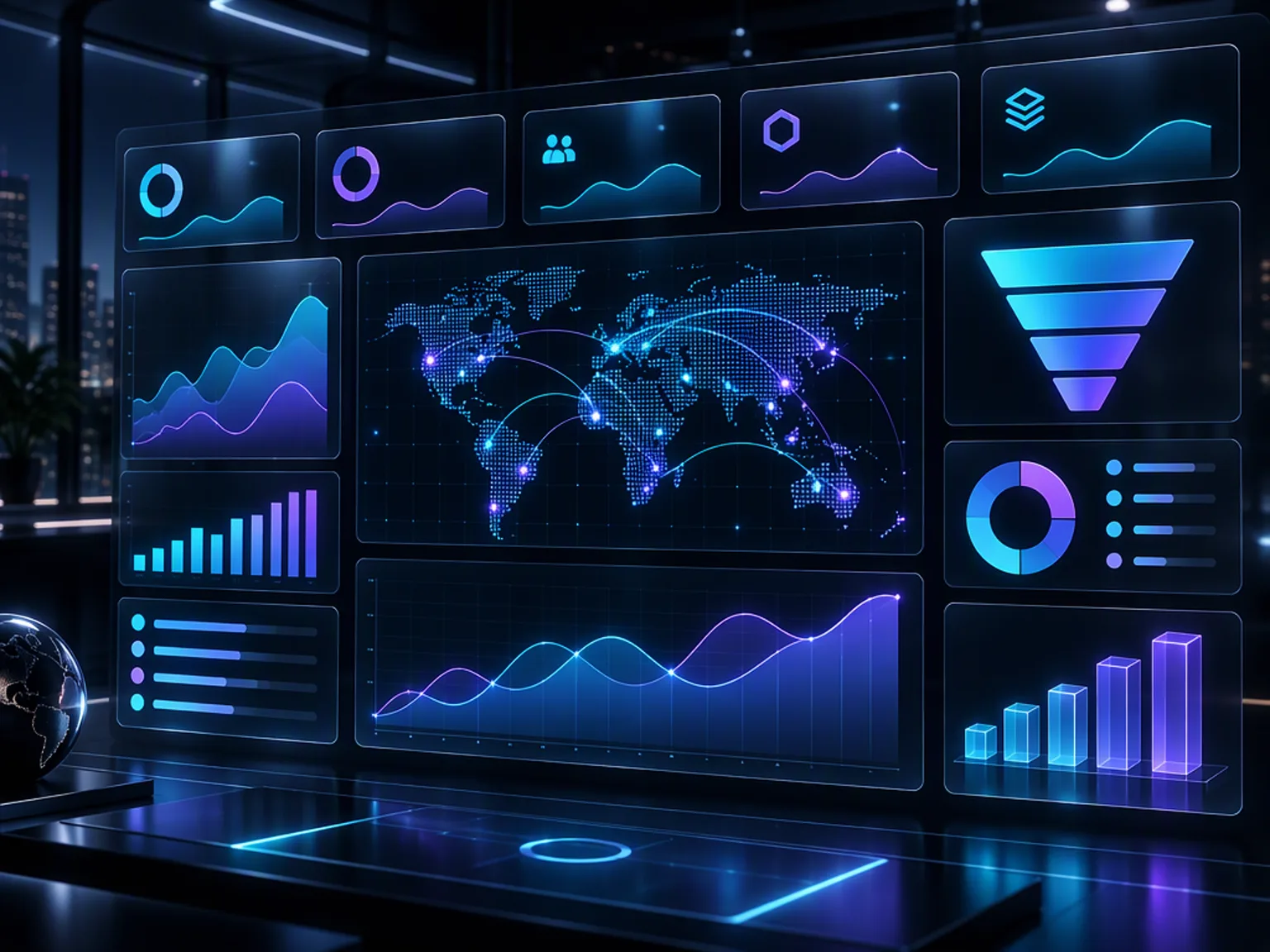 GHMX traffic console showing campaign performance across formats and GEOs